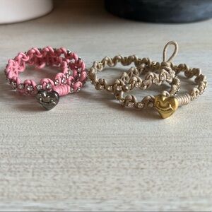 Juicy Couture Y2k vintage rhinestone wrap bracelets